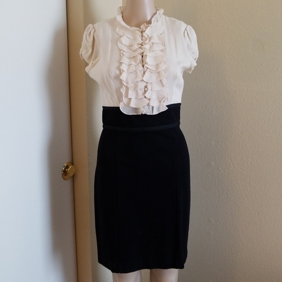 BEBE RUFFLE DRESS - Picture 1 of 8